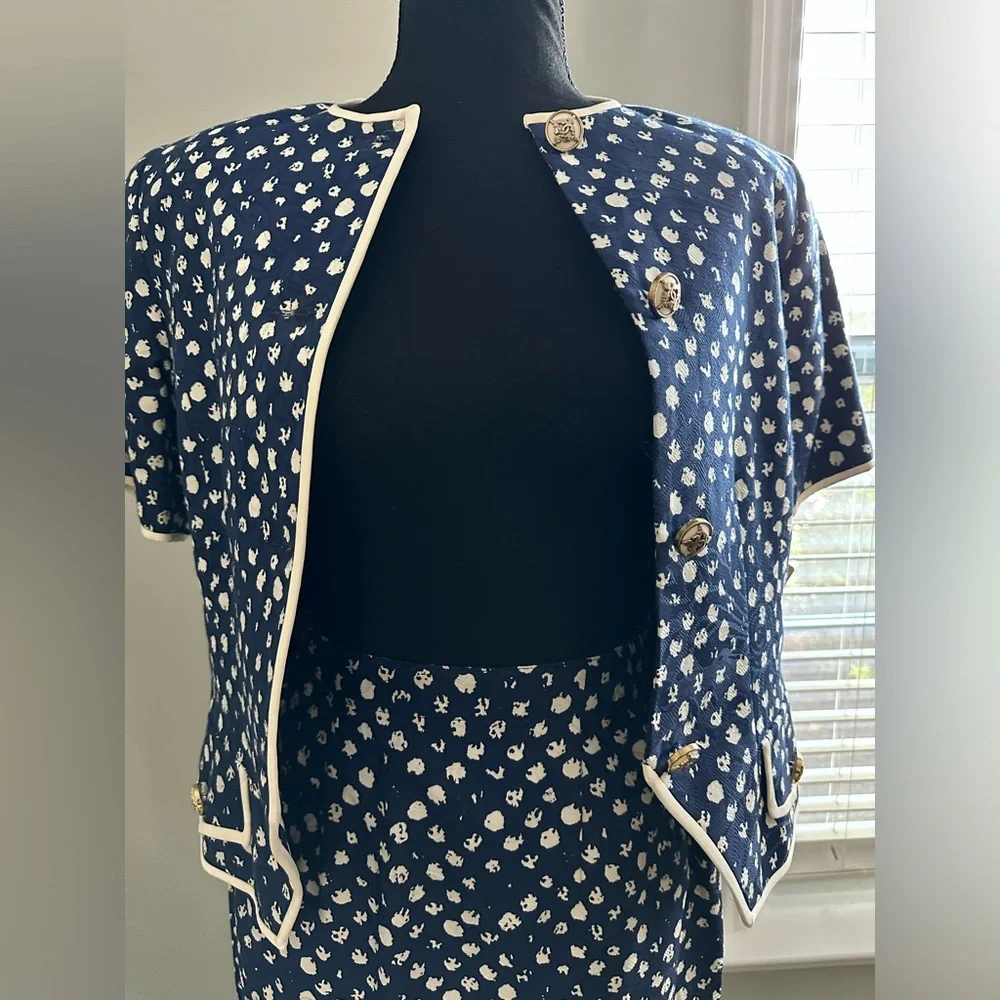 🛎️VINTAGE Neiman Marcus Pencil Skirt Two Piece Suit (Sz 6) Original Tag 🛎️ - Picture 3 of 15